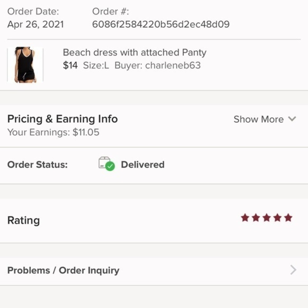 Beach dress with attached Panty - Picture 6 of 10